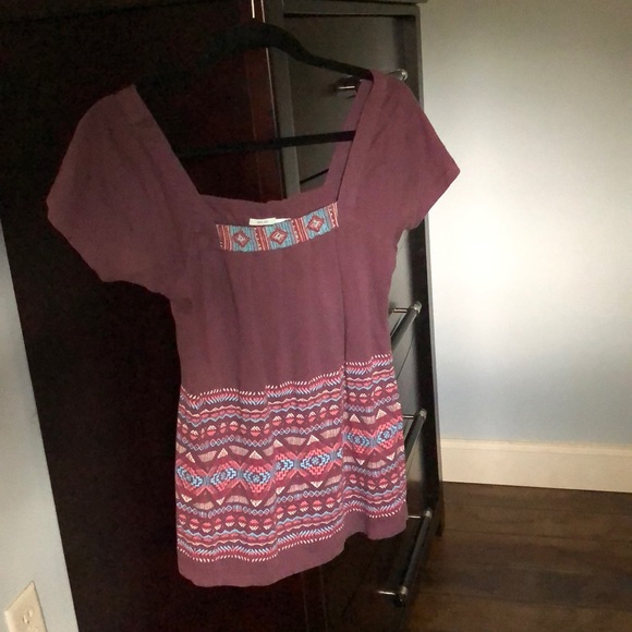 Kimchi Blue - Purple Baby Doll Shirt - Picture 2 of 4